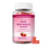 Bonbons gélifiés personnalisables pour la croissance des cheveux, des ongles et de la peau avec de la biotine et des vitamines pour des bienfaits antioxydants