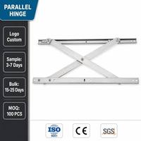 Ventana Abatible de Apertura Paralela de 505 mm con Brazo en X de Acero Inoxidable, Ventana de Ventilación Completa con Máxima Ventilación