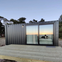 Maison préfabriquée de luxe de 20 pieds, maison conteneur extensible, cabane portable, maisons modulaires, maison conteneur pliable