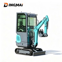 Mini-excavatrice sur chenilles, moteur diesel, robuste, pour espaces étroits, jardin, cour, travaux de construction, à vendre