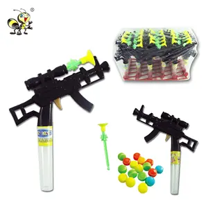 wholesale kids plastic gun toy candy supplier with pressed candies from china