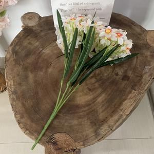 Toptan el yapımı ipek nerffobuket beyaz sarı nersus 50cm yükseklik yeni yıl 5 şube nerffodemet - Product Image 3