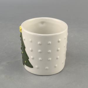 Taza de café de cerámica en relieve personalizada con Árbol de Navidad creativo, muñeco de nieve de Papá Noel para decoraciones de ceremonias navideñas - Product Image 6