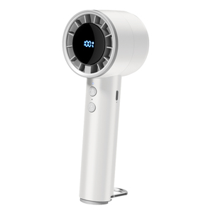 Ventilateur portable léger en ABS+PC, 5 vitesses réglables, 2000 mAh, rechargeable par Type-C, affichage numérique, refroidissement - Product Image 1