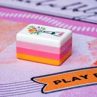 SW Lussuoso Mahjong Americano Moderno in Acrilico Inciso a 4 Strati, Collezione per Feste di Natale e Compleanno