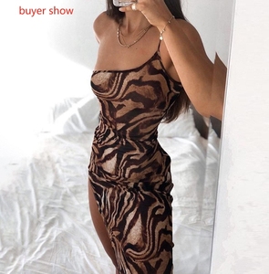 Abito estivo Sexy da donna monospalla Modulare senza maniche e senza spalline Skinny a collo basso Blackless abiti da festa Streetwear - Product Image 6