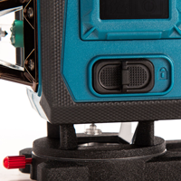 Niveau laser de construction de qualité industrielle avec faisceau vert, télécommande, base trépied, auto-nivellement électronique, 16 lignes