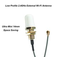 Antenne externe à profil bas ultra-compacte Wi-Fi ISM 2,4 GHz 2dBi 2,7dBi pour appareils IoT soumis aux contraintes d'espace
