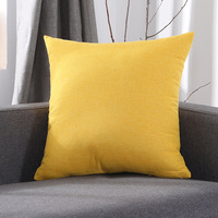 Housse de coussin couleur unie, en tissu Polyester, écologique pour la peau