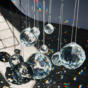 Mặt Kính Tự Làm Treo Đèn Chùm Pha Lê Bóng 20Mm 40Mm 60Mm Rõ Ràng Lăng Kính Bóng Với Laser In Ấn Trang Trí 40Mm Lăng Kính - Product Image 4