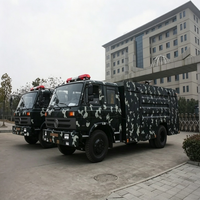 Camion de pompiers forestier 4x4 camouflage Dongfeng Chine, 8 tonnes, réservoir d'eau de 8 000 litres