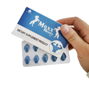 Tabletas de energía masculina azul orgánica de alta calidad de 500mg con píldoras de Epimedium de nuevo diseño y extractos de plantas de fibra dietética - Product Image 4