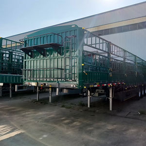 Semirremolque de 3 Ejes y 60 Toneladas para Transporte de Ganado, Vacas, Cerdos, Aves y Otros Animales, con Vallas, en Venta - Product Image 1