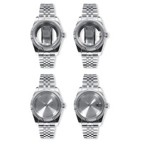 Montre pour homme BARRY POLO 2025 personnalisée avec boîtier en alliage de cristal de quartz, tendance, étanche, bracelet Jubilee en acier inoxydable