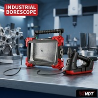 Caméra d'inspection industrielle endoscopique vidéo en gros, écran HD 1080P de 8 pouces, étanche IP67, 360° °   Sonde articulée