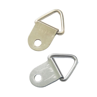 Crochet de sécurité en fer X0909 TS-K036, petite taille, triangle, anneau en R, crochet pour cadre photo, un trou, crochet pour cadre photo avec vis