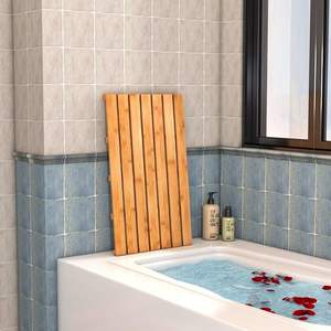 Tapis de Sol de Salle de Bain en Bambou de Luxe, Antidérapant, Imperméable et Antidérapant - Product Image 5
