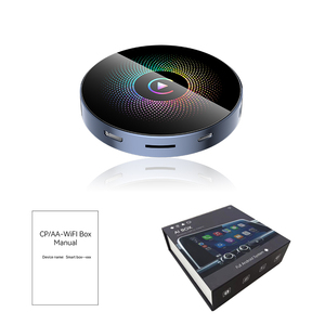 Boîte AI CarPlay sans fil Qualcomm 6225 8 Go 128 Go Adaptateur Android Auto avec streaming YouTube pour voitures - Product Image 1