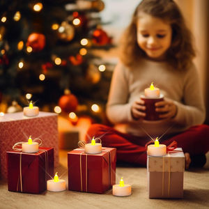 Candela <span class=keywords><strong>LED</strong></span> a Batteria con Fiamma Tremolante Senza Fiamma per Decorazioni Domestiche, Matrimoni, Compleanni e Festività - Product Image 4