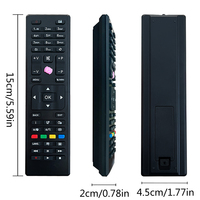 Télécommande universelle RC4870 RC4875 pour téléviseurs CELCUS/Bush/Polaroid/Digihome/Logik/VESTEL/JMB/JVC/Telefunken, sans configuration