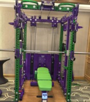 Machine de gymnastique, banc de gymnastique à domicile Smith Machine Squat Bench Press Multi Function Smith Machine Comprehensive Fitness Rack Integra