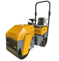 Abg Make-Compacteur à rouleaux vibrants de 0.5 tonnes, 1 tonne, 1 tonne, simple, double tambour, mini-vibrateur Huade, moteur à roulement à engrenages, rouleaux chinois
