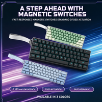 Clavier mécanique filaire personnalisé avec logo, 61 touches, arc-en-ciel RGB, 60 %, clavier de jeu à échange à chaud pour les joueurs