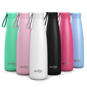 Fabbrica all'ingrosso Custom 17oz 500 ml vernice <span class=keywords><strong>di</strong></span> gomma in acciaio inox piccola bocca termo Sport bottiglie <span class=keywords><strong>di</strong></span> <span class=keywords><strong>acqua</strong></span> da mensa bottiglie sottovuoto - Product Image 1