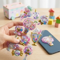 Pegatinas 3D de Vinilo PVC Personalizadas, Pegatinas con Líquido y Agitación, Ideales para Cuadernos y Álbumes de Recortes para Niños