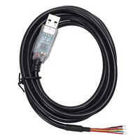 OEM/ODM carcasa transparente FT232RL USB AM a RS485 cable desnudo 3/4/6 cable serie de núcleo con luz de señal TX RX