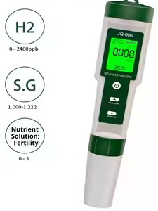 เครื่องวัดคุณภาพน้ำ10-in-1, ดิจิตอล pph/tds/ec/salt/temp/s.g/<span class=keywords><strong>orp</strong></span>/ H2/อุดมสมบูรณ์/อุดมสมบูรณ์/ต้านทาน0-14pH วัดค่า <span class=keywords><strong>pH</strong></span> แบบพกพา KZ-JQ006 - Product Image 2