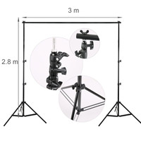 Fotoğraf ekipmanı fotoğraf stüdyosu arka plan kitleri zemin bez Muslin Tripod yeşil, siyah kumaş Ce OEM Monopod telefon 2X3M için