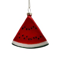Boules de Noël suspendues, décorations variées pour les fêtes de Noël, ornements en verre en forme de fruits : pastèque, cerise, banane, pomme