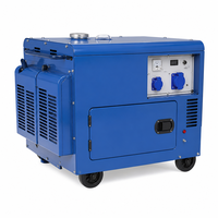Generator Diesel Senyap 8kW untuk Rumah, Pertanian, Perkemahan, Cadangan Daya, Berpendingin Udara, Silinder Tunggal, 230V 400V 50Hz, Starter Elektrik, Genset