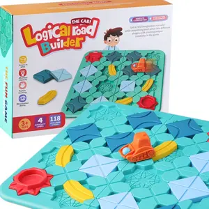 새로운 디자인 두뇌 티저 퍼즐 장난감 도로 블록 건설 미로 놀이 재미 보드 게임 교육 완구 어린이를위한