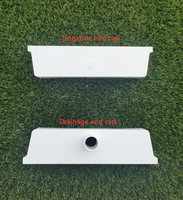 Connecteur d'extrémité pour système de plateau hydroponique en PVC