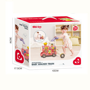 רביב בייבי 3-ב-1 נייד חינוכי צעצוע ברכבת תינוק הליכון מוקדם חינוך בהיר צעצוע הליכון עם מסגרת פלסטיק - Product Image 5