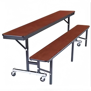 Mesa de Comedor de Alta Calidad para Cantina Escolar, Juego de Mesa <span class=keywords><strong>y</strong></span> Sillas, Mesa de Comedor Extensible, <span class=keywords><strong>Cómoda</strong></span> <span class=keywords><strong>y</strong></span> Fácil de Limpiar - Product Image 3