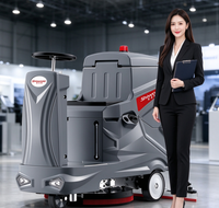 Nettoyeur de sols électrique compact V8 avec fonction de lavage, séchage et aspiration pour le nettoyage commercial