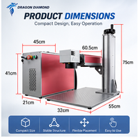 Machine de marquage laser à fibre métallique pour bijoux, plaques signalétiques, pièces de quincaillerie 20W 30W 50W Raycus Max Laser Marker