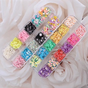 Rodajas de arcilla polimérica de cerámica suave 3D fruta flor estrella corazón nube suministros accesorios caja de rejilla decoración de <span class=keywords><strong>uñas</strong></span> - Product Image 2