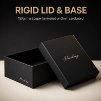 Boîte cadeau en carton rigide avec couvercle et base, logo personnalisé en estampage argenté, boîtes d'emballage noires pour chaussures