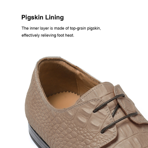 OEM Custom Genuine Leather Cowhide Lace-up Men's Wedding <b>Shoes</b> <b>Soft</b> Upper Business Formal British Style Trendy Comfort Autumn - Product Image 3