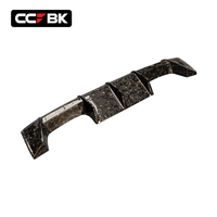 Pour BMW G8X G80 G81 M3 G82 G83 M4 CS 2020-2026 Diffuseur de pare-chocs arrière et séparateurs latéraux en carbone forgé doré style MP 51128075031