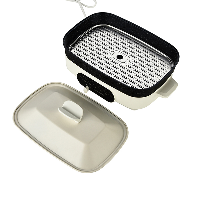Hot selling factory price aluminum non stick electric multi-function cooking stewing hot pot grill household pan