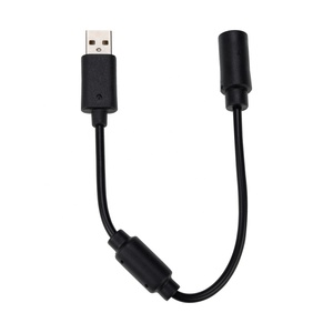 Black Gray USB Breakaway Extension Cable to <strong>PC</strong> Connector <strong>Adapter</strong> Cord for <strong>Microsoft</strong> <strong>Xbox</strong> 360 Wired <strong>Controller</strong> - Product Image 2