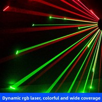 Lumière laser Storm couleur pleine, contrôlée par DMX512, pour bar, boîte de nuit, mariage, éclairage de scène et équipement de performance RGBW