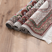 Nouvel arrivage de tapis Jacquard imprimé antidérapant lavable et pliable tapis de prière halal musulman tapis de prière islamique cadeau