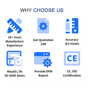 Nhanh chóng prototyping tùy chỉnh được thực hiện linh kiện điện tử y tế tiêm khuôn mẫu ABS PP ép nhựa dụng cụ nhà sản xuất - Product Image 6