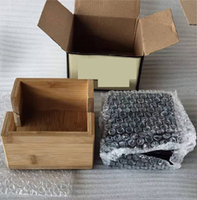 8 pièces de sous-verres carrés en ardoise noire avec support en bambou et bois, pour boissons, verres et verres à pied de bar, sous-verres de table haut de gamme